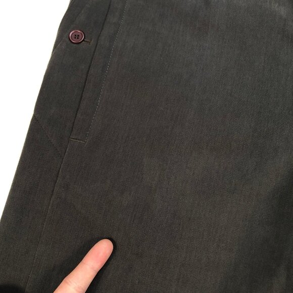 Marithe Francois Girbaud Pants Men's 36x33 Gray Brown Chinos GIR+A&F srl‎ Italy - Picture 12 of 16